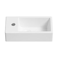 Настенная или накладная раковина Lavinia Boho Bathroom Sink 33311025, 40*20 (глянцевый белый)